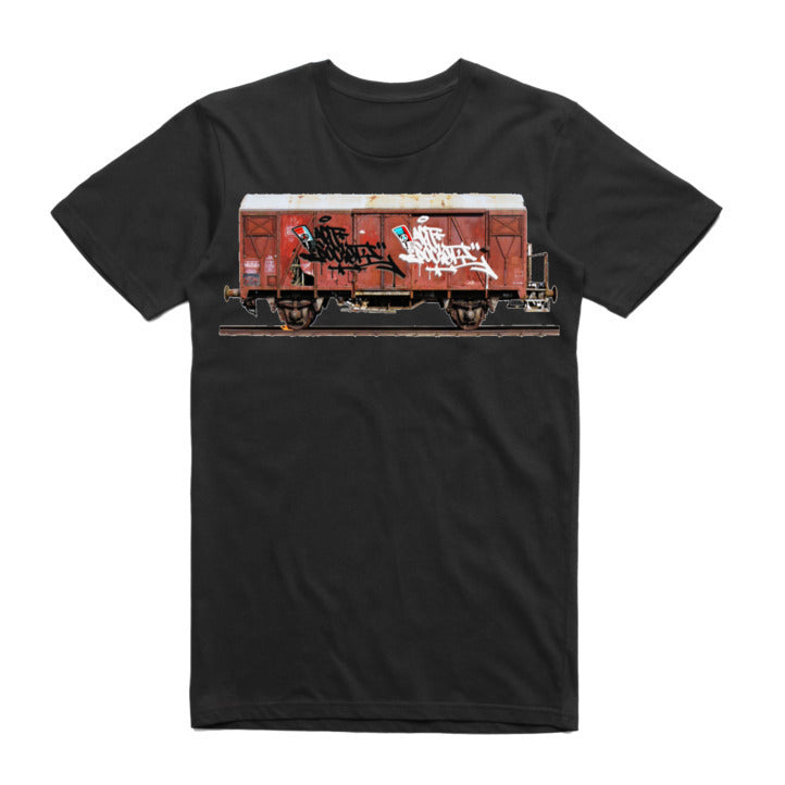 Art Society x Retro Kings MORALES RAIL CAR TEE SHIRT BLACK