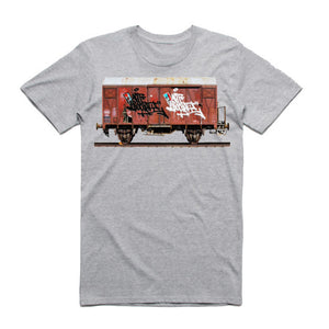 Art Society x Retro Kings MORALES RAIL CAR TEE SHIRT GREY